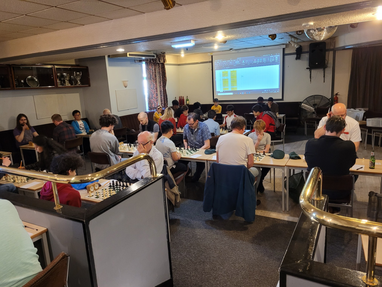 Club room with players 2